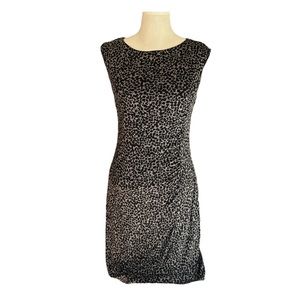 Ann Taylor Loft Animal Print Sleeveless Dress in Medium